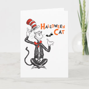 Dr. Seuss Halloween Katten i hatten Kort