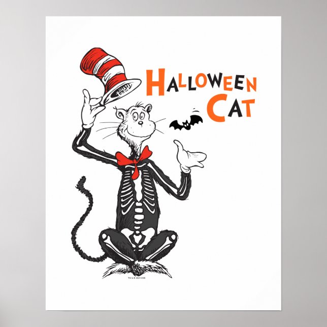 Dr. Seuss | Halloween Katten i hatten Poster (Framsidan)