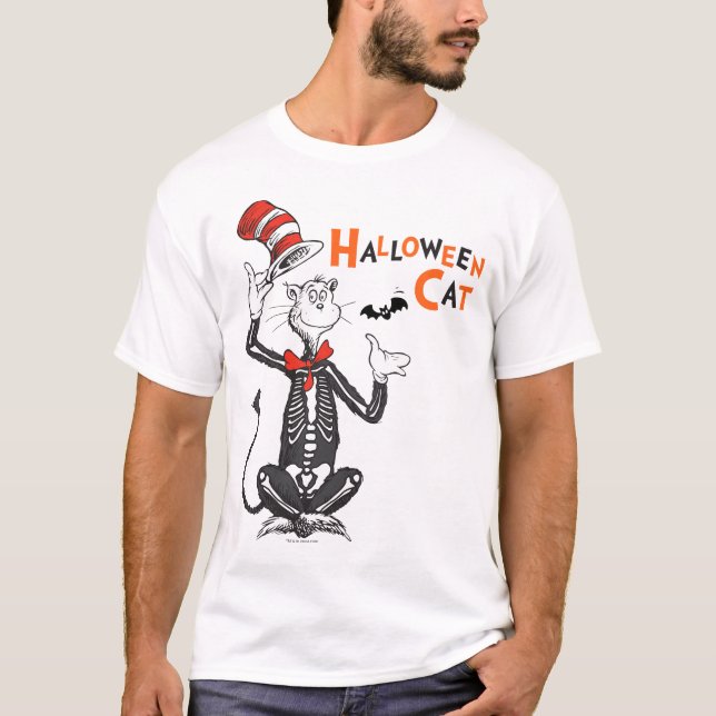 Dr. Seuss | Halloween Katten i hatten T Shirt (Framsida)