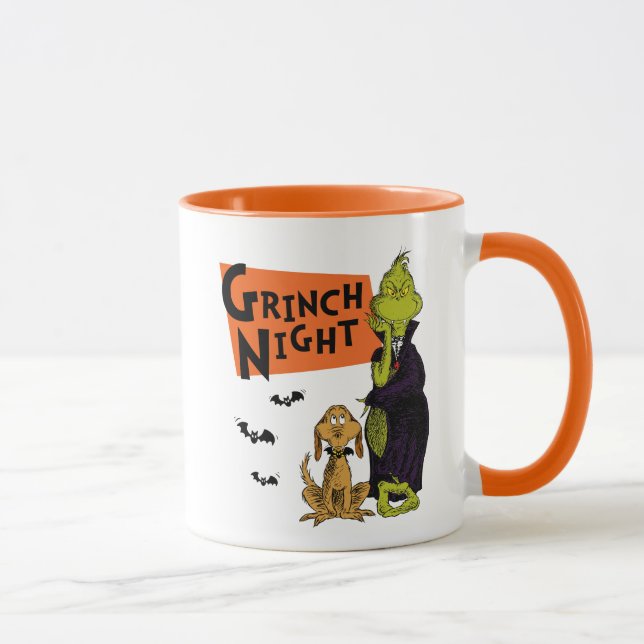 Dr. Seuss | Hallowen Grinch Natt Grafik Mugg (Höger)