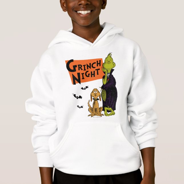 Dr. Seuss | Hallowen Grinch Natt Grafik T Shirt (Framsida)