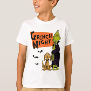 Dr. Seuss Hallowen Grinch Natt Grafik T Shirt