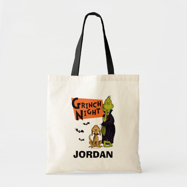 Dr. Seuss | Hallowen Grinch Natt Grafik Tygkasse (Framsidan)