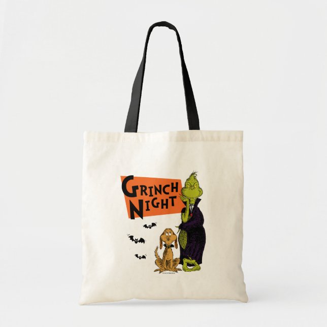 Dr. Seuss | Hallowen Grinch Natt Grafik Tygkasse (Framsidan)