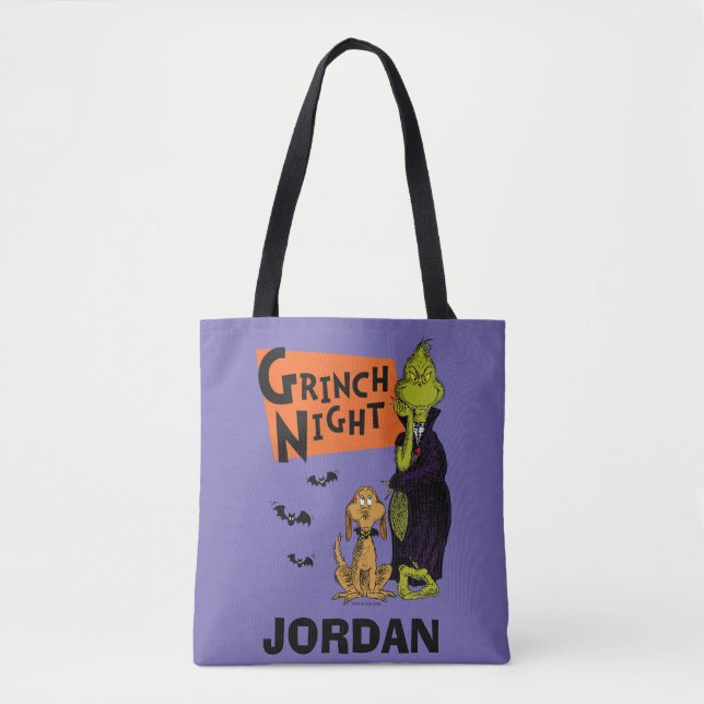 Dr. Seuss | Hallowen Grinch Natt Grafik Tygkasse (Framsida)