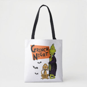 Dr. Seuss   Hallowen Grinch Natt Grafik Tygkasse