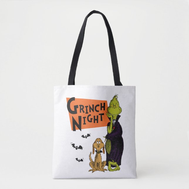 Dr. Seuss | Hallowen Grinch Natt Grafik Tygkasse (Framsida)