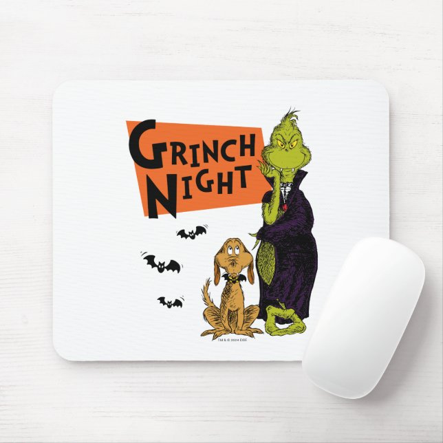 Dr Seuss | Hallowen Grinch Night Graphic Musmatta (Med mus)