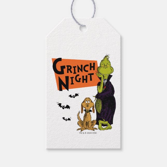 Dr Seuss | Hallowen Grinch Night Graphic Presentetikett (Framsidan)