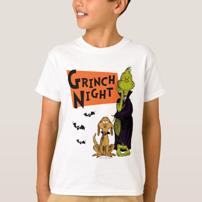 Dr Seuss | Hallowen Grinch Night Graphic T Shirt (Framsida)