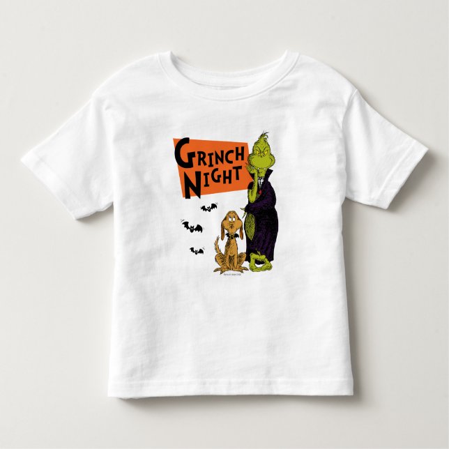 Dr Seuss | Hallowen Grinch Night Graphic T Shirt (Framsida)