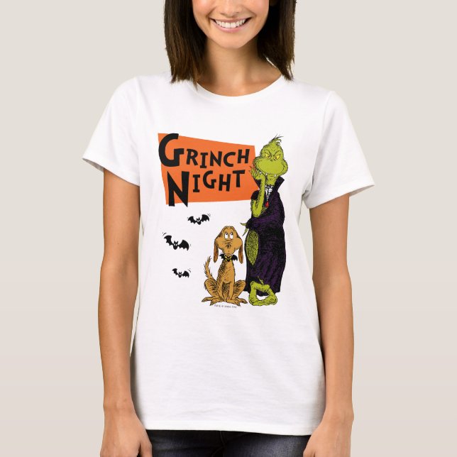 Dr Seuss | Hallowen Grinch Night Graphic T Shirt (Framsida)
