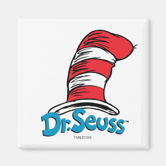 Dr Seuss Hat Logotyp Magnet (Framsidan)