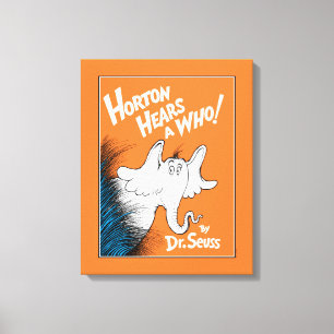 Dr. Seuss Horton hör en vem! boken Canvastryck
