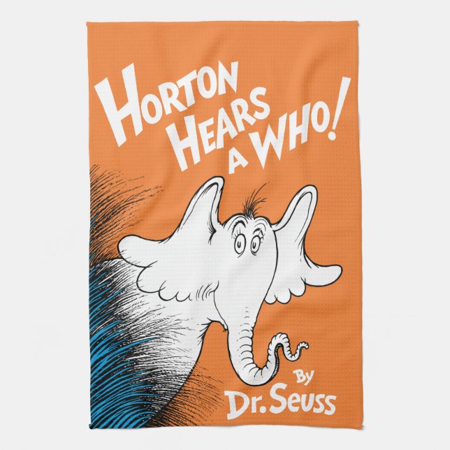 Dr. Seuss | Horton hör en vem! boken Kökshandduk (Vertikal)