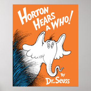 Dr. Seuss Horton hör en vem! boken Poster