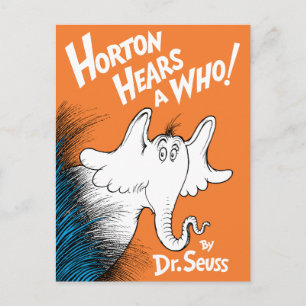 Dr. Seuss Horton hör en vem! boken Vykort