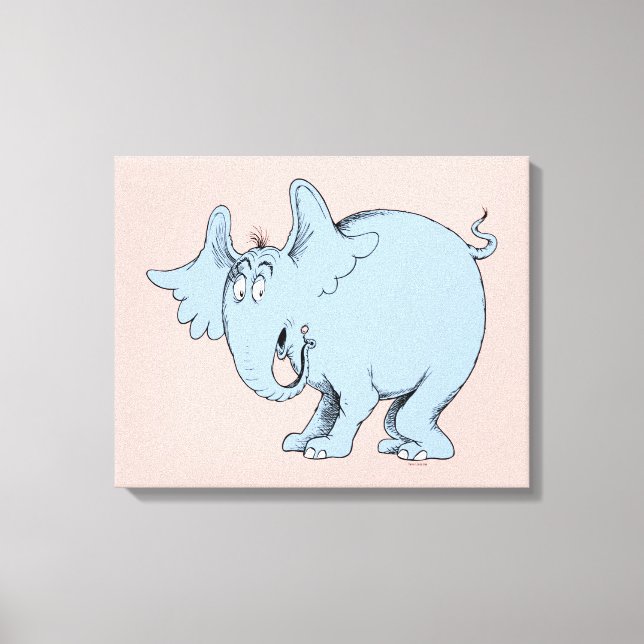 Dr. Seuss | Horton hör en vem! Canvastryck (Framsida)