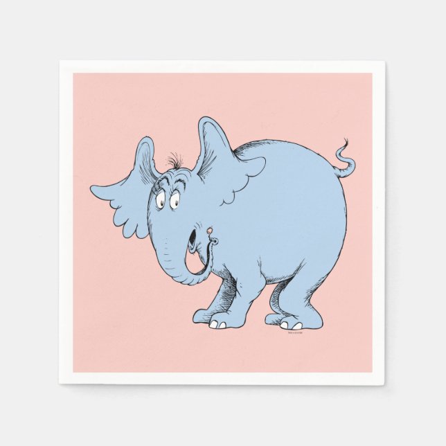 Dr. Seuss | Horton hör vem Pappersservett (Framsidan)