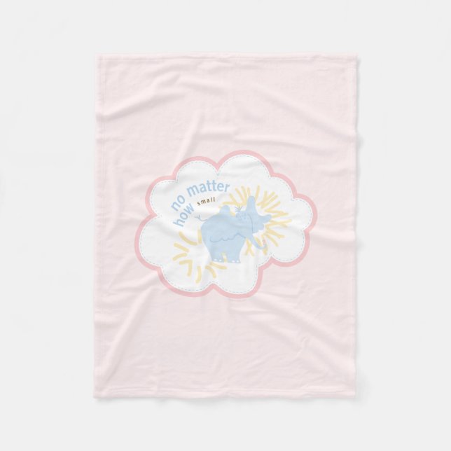 Dr. Seuss Horton | No Matter How Small Fleecefilt (Framsidan)