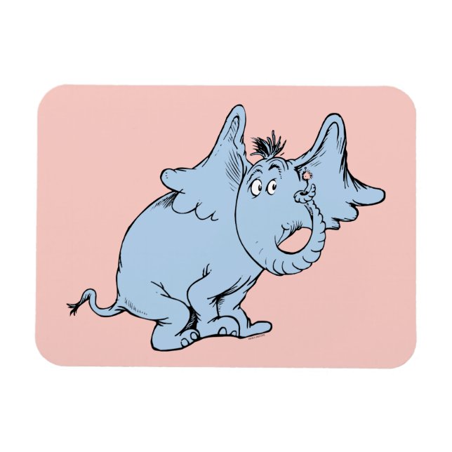 Dr. Seuss | Horton Sidoblick Magnet (Horisontell)