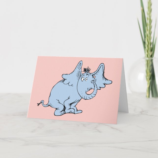Dr. Seuss | Horton tittar åt sidan Kort (Framsida)