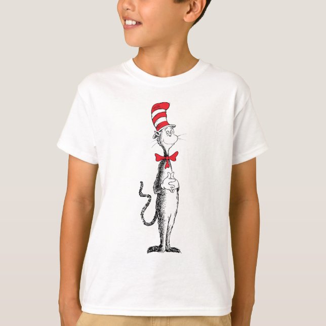 Dr Seuss I Cat i Hat-Tall T Shirt (Framsida)