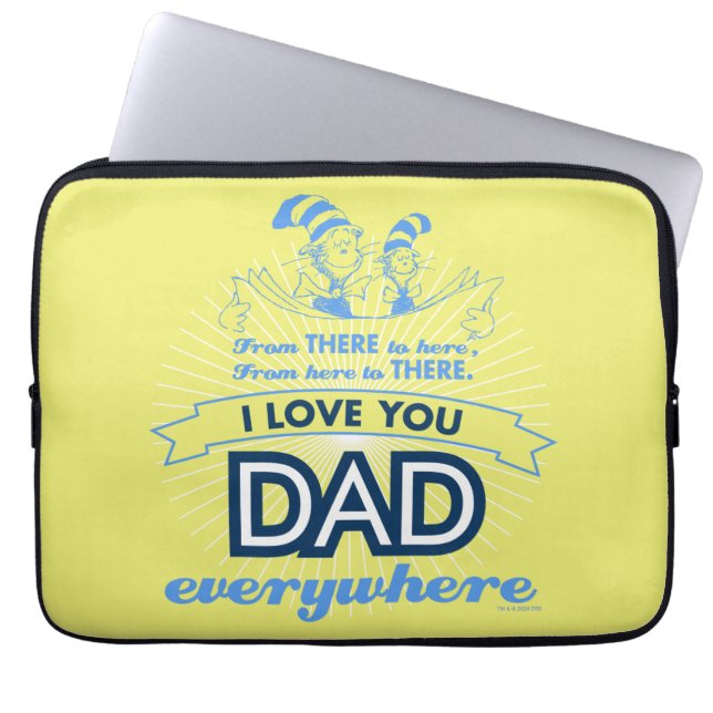 Dr. Seuss | Jag älskar dig pappa överallt Laptop Fodral (Framsidan)