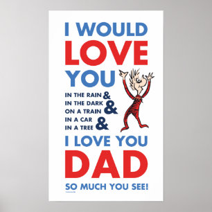 Dr. Seuss   Jag älskar dig pappa så mycket du ser Poster