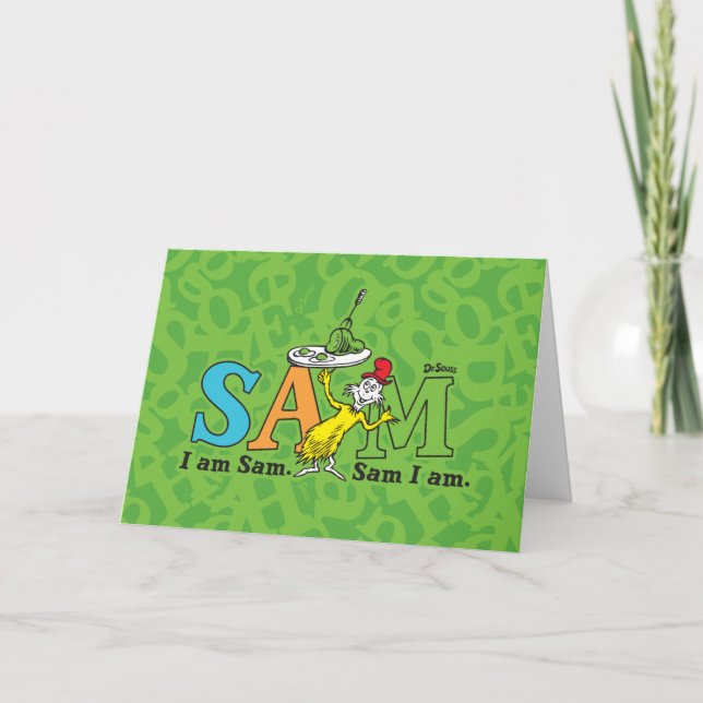 Dr. Seuss | Jag är Sam. Sam är jag. Kort (Framsida)