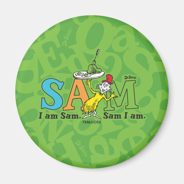 Dr. Seuss | Jag är Sam. Sam är jag. Magnet (Framsidan)