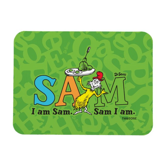 Dr. Seuss | Jag är Sam. Sam är jag. Magnet (Horisontell)