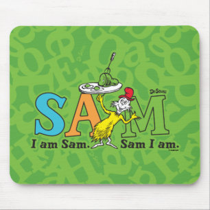 Dr. Seuss Jag är Sam. Sam är jag. Musmatta