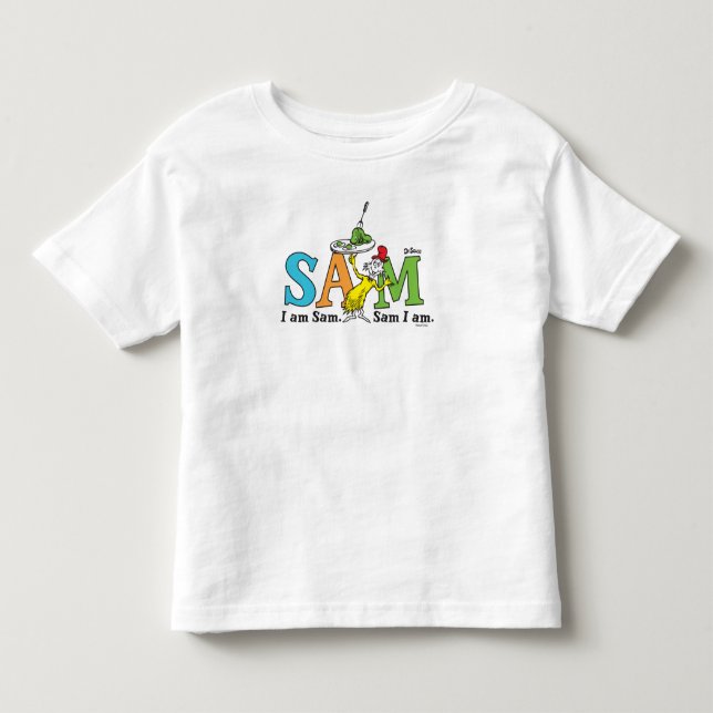 Dr. Seuss | Jag är Sam. Sam är jag. T Shirt (Framsida)