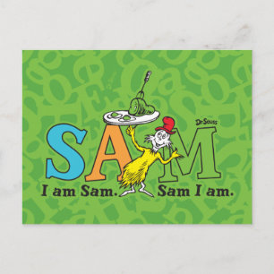 Dr. Seuss Jag är Sam. Sam är jag. Vykort