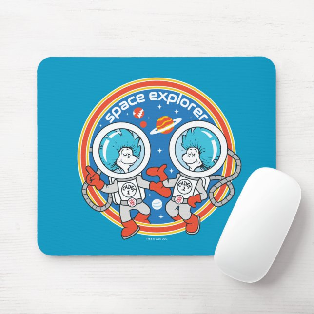 Dr Seuss | Kadet 1 Kadet 2 Space Explorer Musmatta (Med mus)