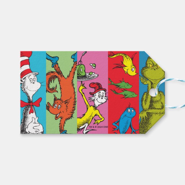 Dr. Seuss | Karaktärssnitt Presentetikett (Framsidan (Horisontell))