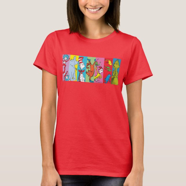 Dr. Seuss | Karaktärssnitt T Shirt (Framsida)