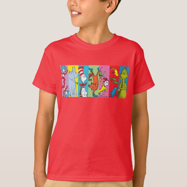 Dr. Seuss | Karaktärssnitt T Shirt (Framsida)