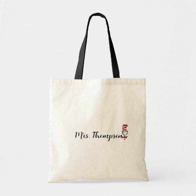 Dr Seuss | Katt i Anpassat namn för Hat-ikonen Tygkasse (Framsidan)