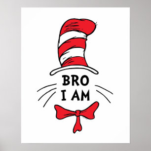 Dr Seuss Katt i Hat - Broder Poster