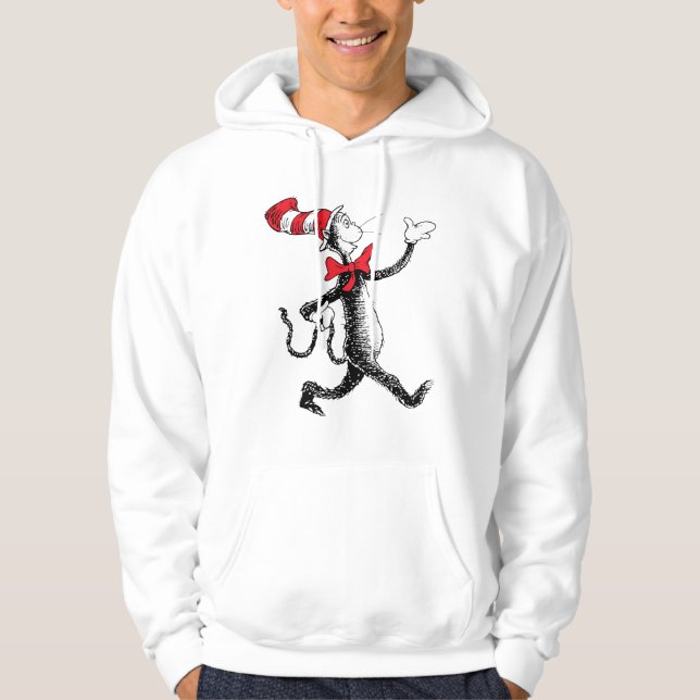 Dr Seuss | Katt i Hat Cat Walk Hoodie (Framsida)