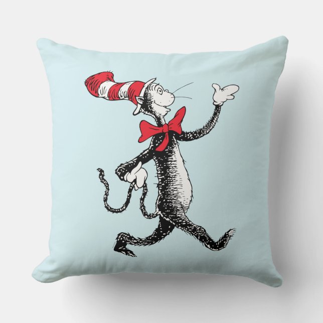 Dr Seuss | Katt i Hat Cat Walk Kudde (Framsida)