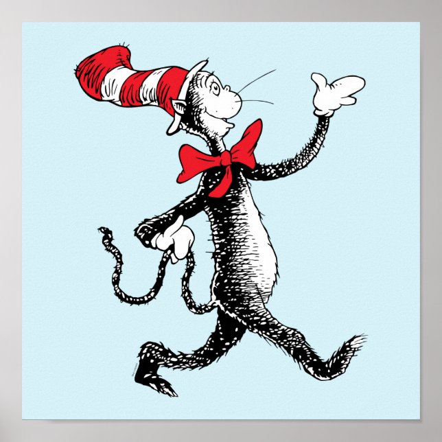 Dr Seuss | Katt i Hat Cat Walk Poster (Framsidan)