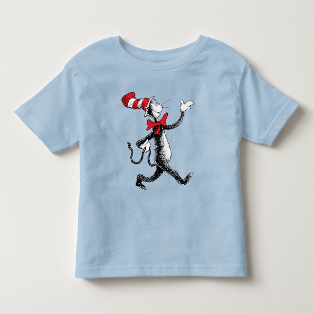 Dr Seuss | Katt i Hat Cat Walk T Shirt (Framsida)