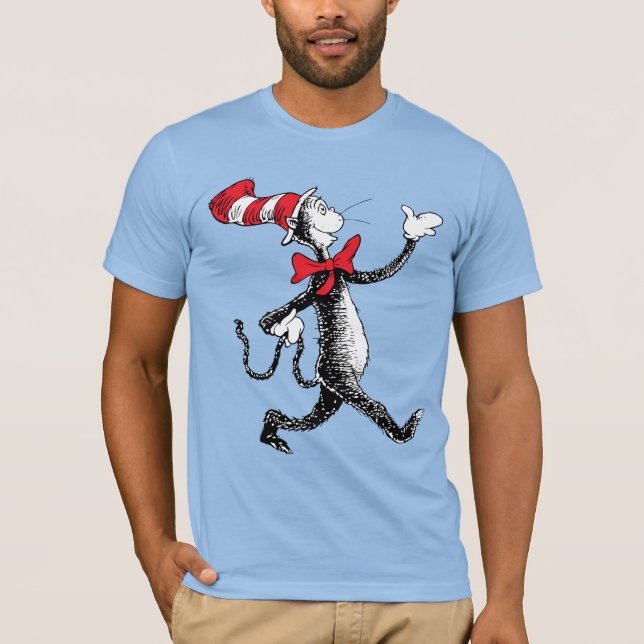 Dr Seuss | Katt i Hat Cat Walk T Shirt (Framsida)