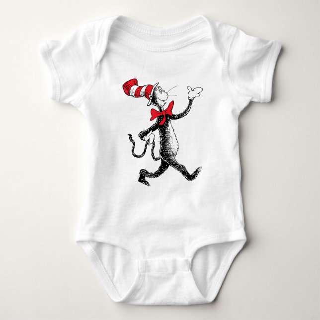 Dr Seuss | Katt i Hat Cat Walk T Shirt (Framsida)