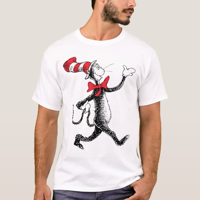 Dr Seuss | Katt i Hat Cat Walk T Shirt (Framsida)