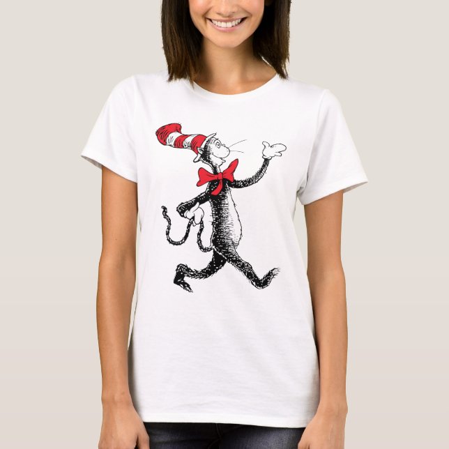 Dr Seuss | Katt i Hat Cat Walk T Shirt (Framsida)