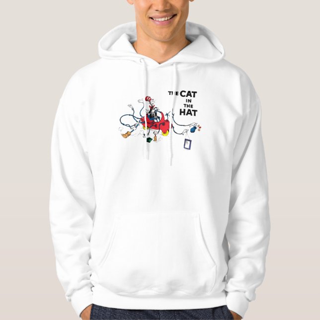 Dr Seuss | Katt i Hat Cleans Up Hoodie (Framsida)